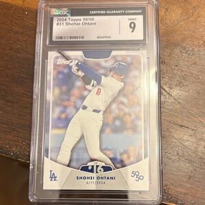 Shohei ohtani 2024 topps 50/50 CGC mint 9